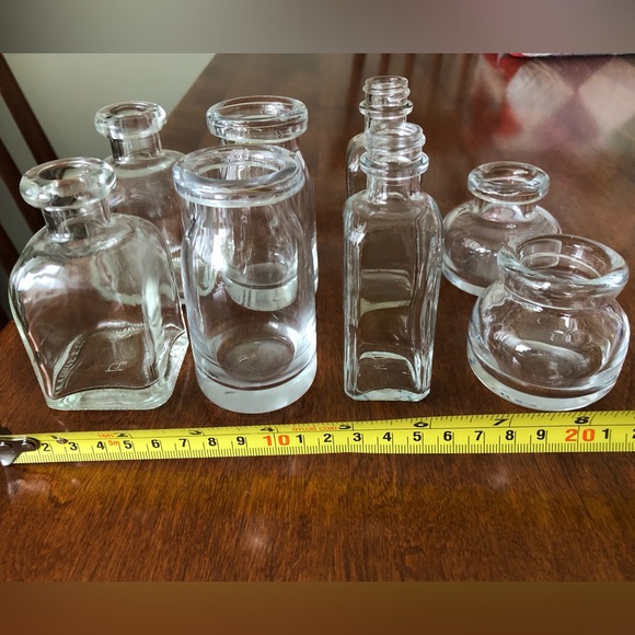 COPY - Bundle of 8 small glass jars vases - Picture 4 of 5